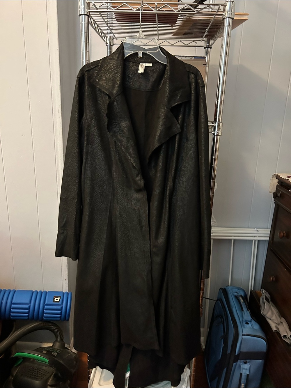 Faux Suede Duster